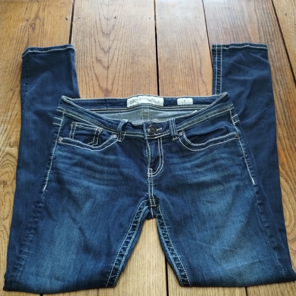 BKE Women's Dark Blue Skinny Jeans